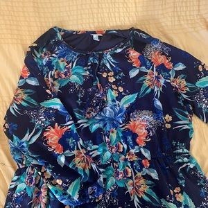 Blue Floral Dress